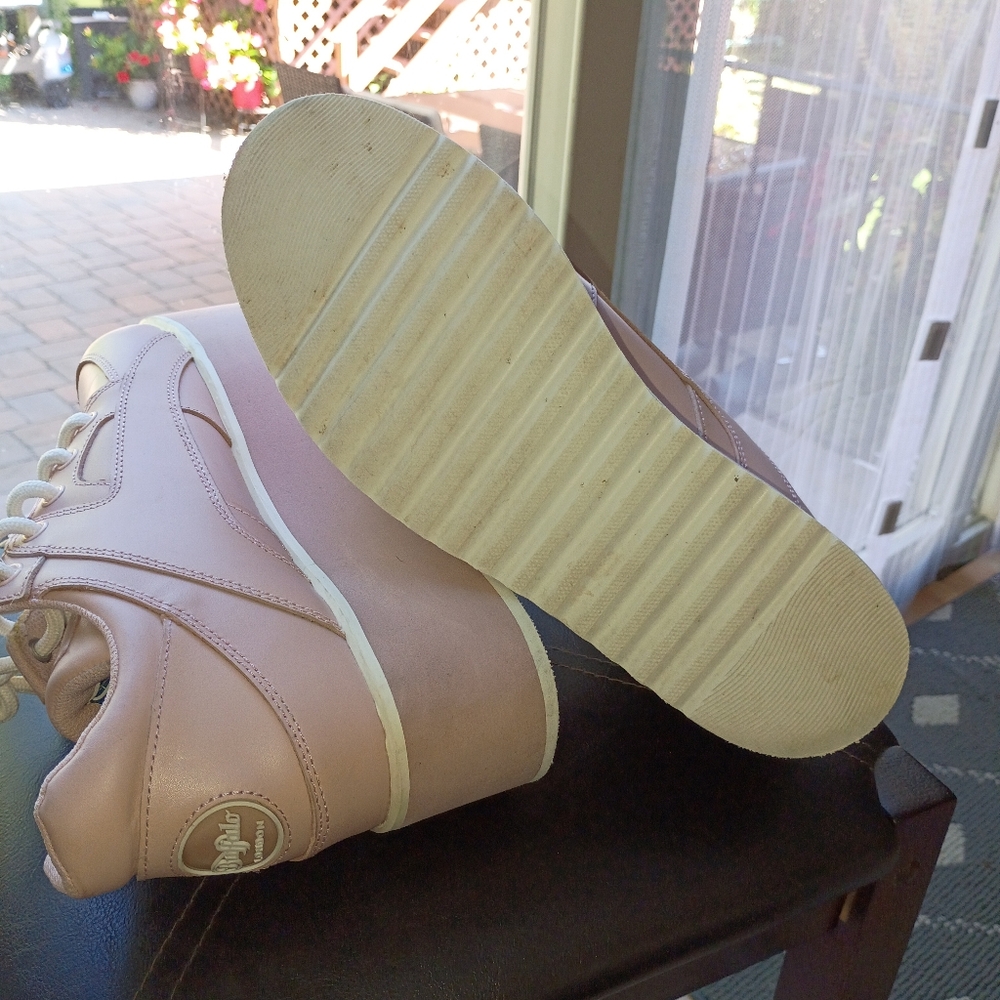 NWT.Buffalo London Towers High 🩷 Leather Platform Sneakers.Size 41 - Picture 9 of 12